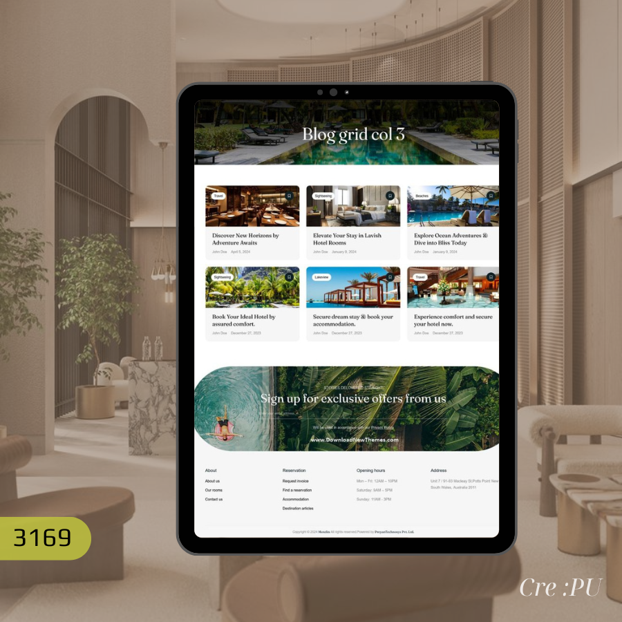 Xây dựng web nhà hàng – khách sạn ( 3169 )