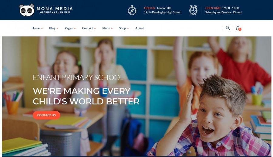 Thiết kế website giáo dục trường học
