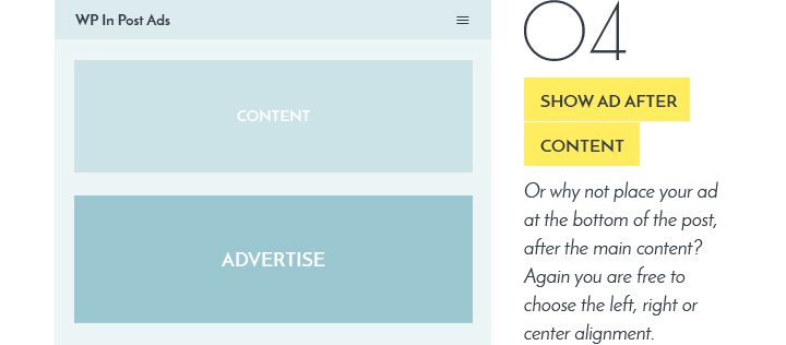 Show Ad After Content