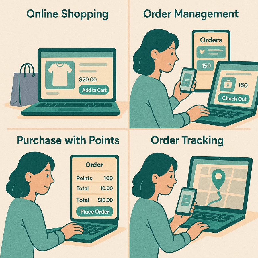 Điểm mua hàng và phần thưởng của khách hàng